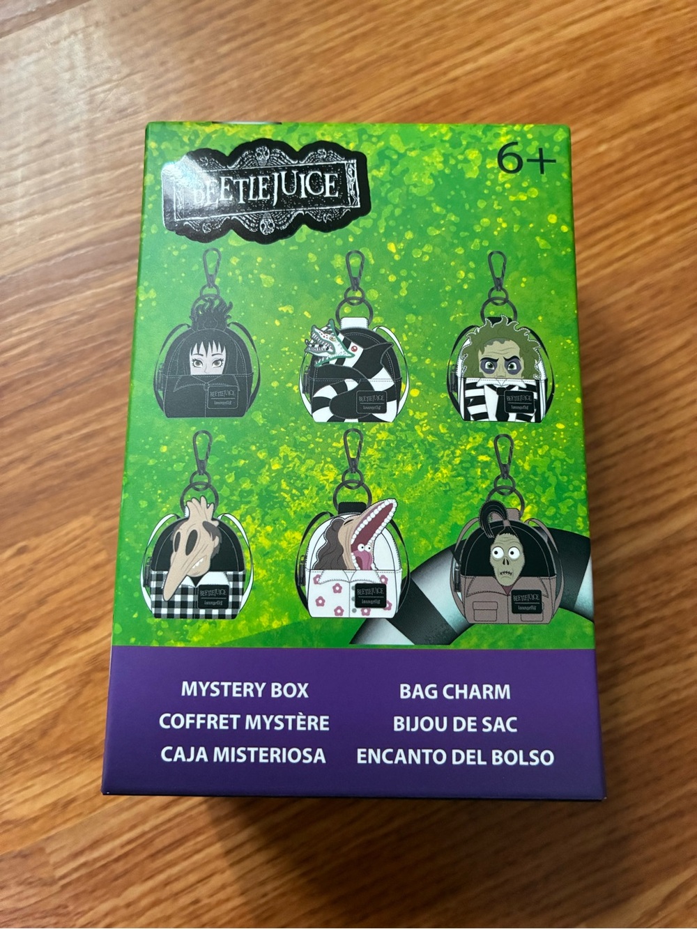 New Beetlejuice Mystery Box Bag Charm Set - Green